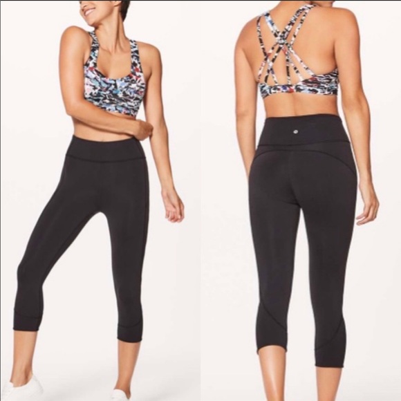 lululemon athletica Pants - Lululemon In Movement Crop 4 *Everlux 19” Black